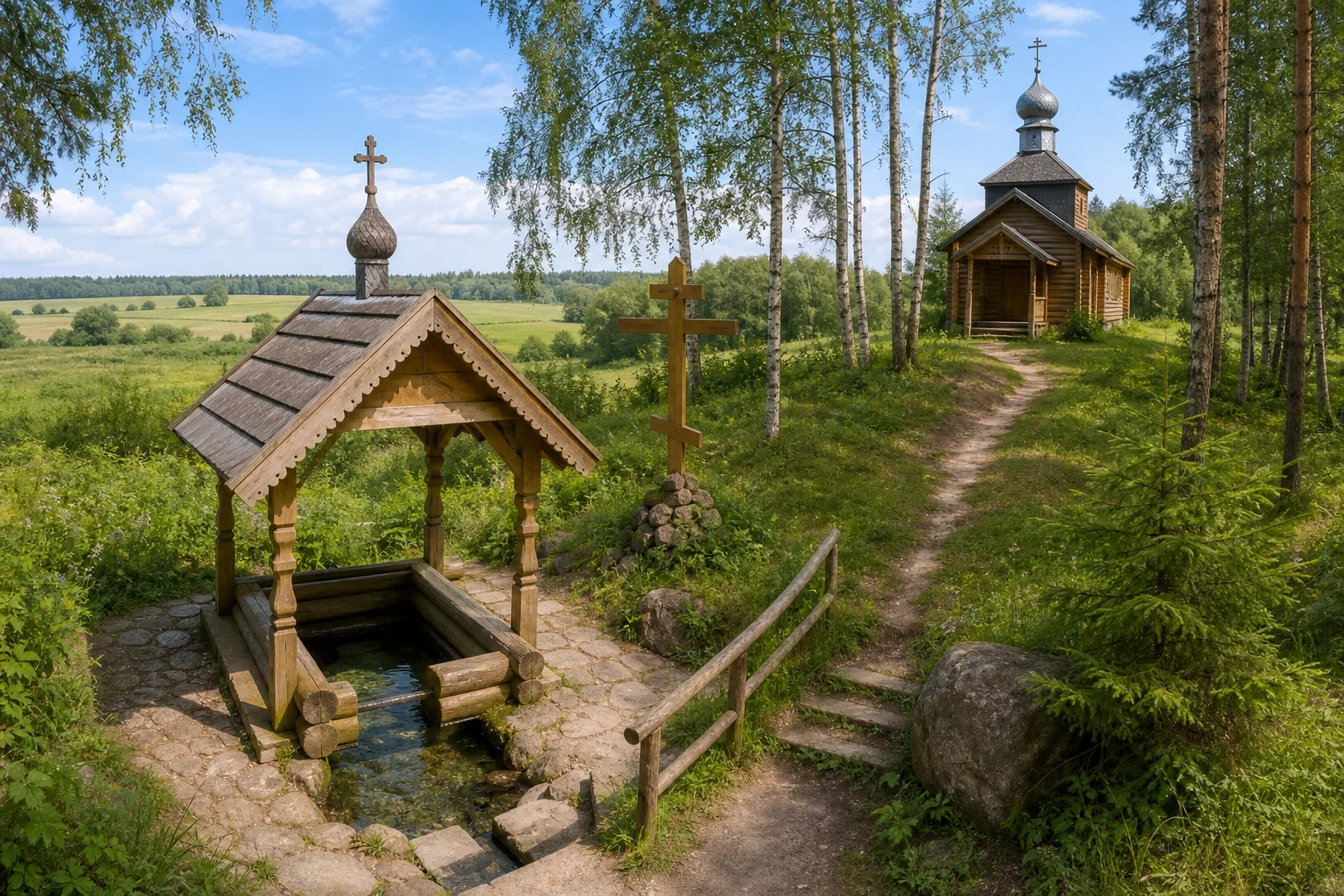 Святой источник около Великой Кракотки