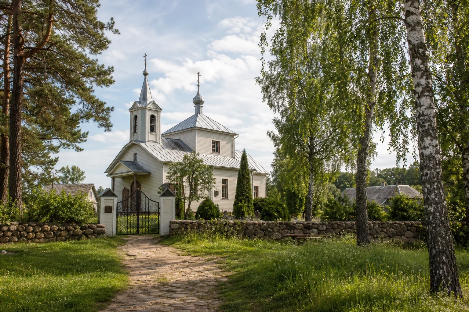 Территория Преображенской церкви