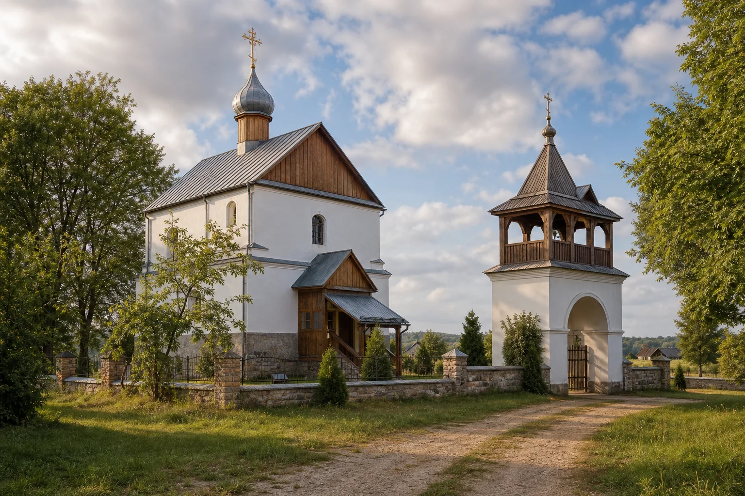 Троицкая церковь с воротами-звонницей