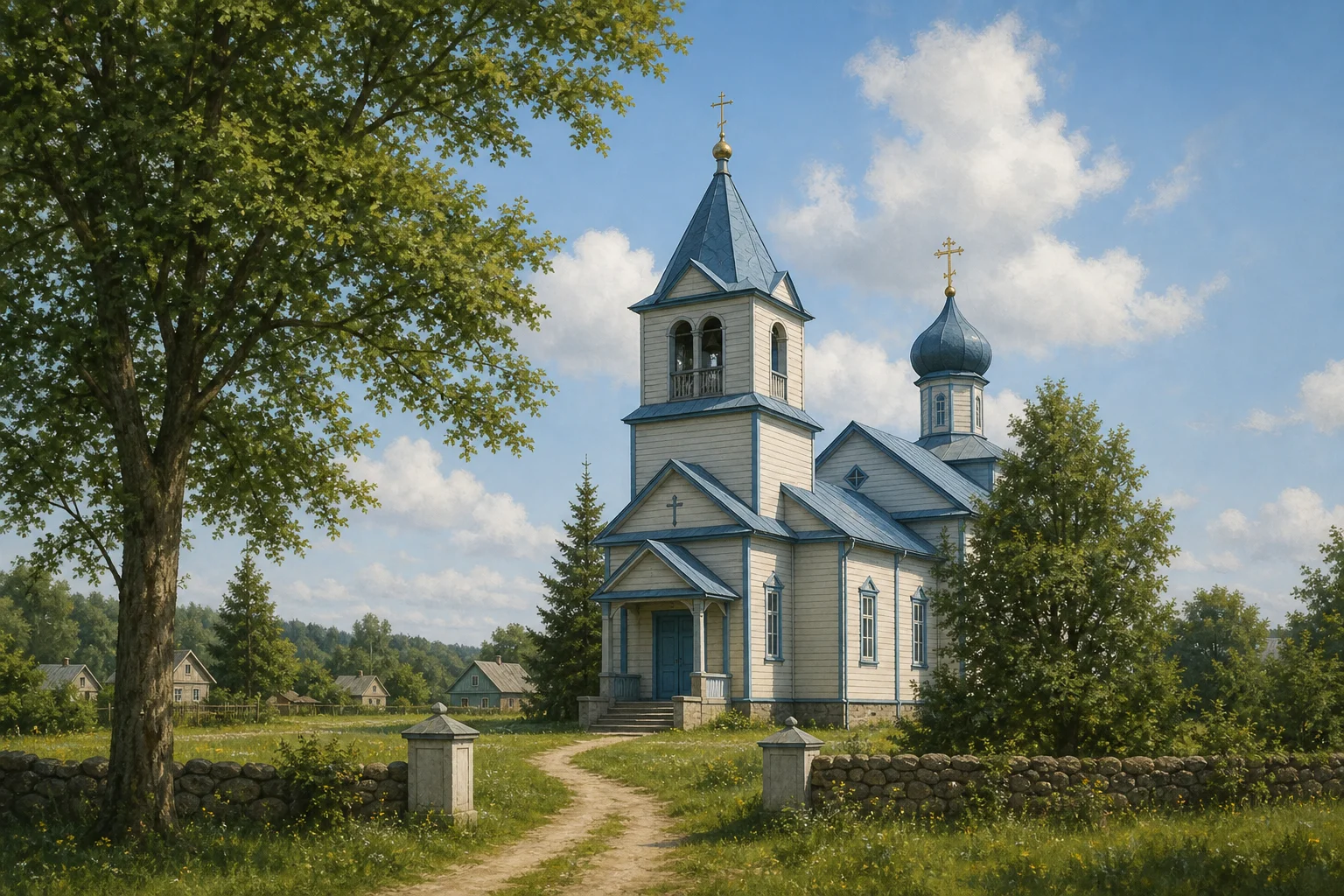 Троицкая церковь в деревне Лебедево