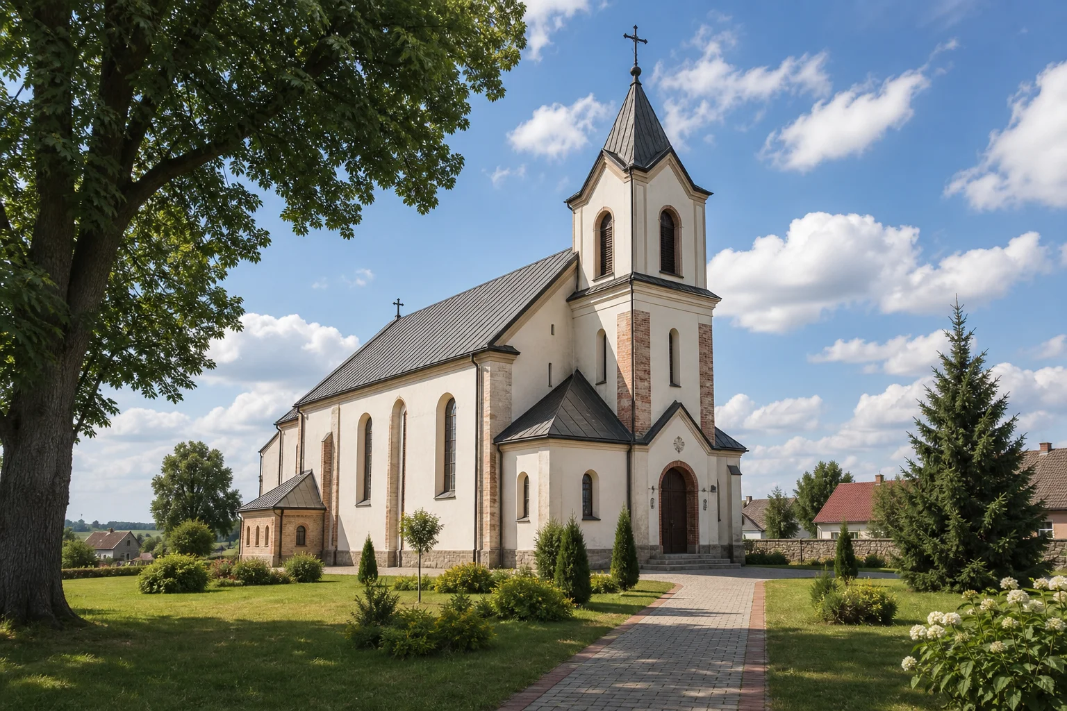 Троицкий костел в деревне Гервяты