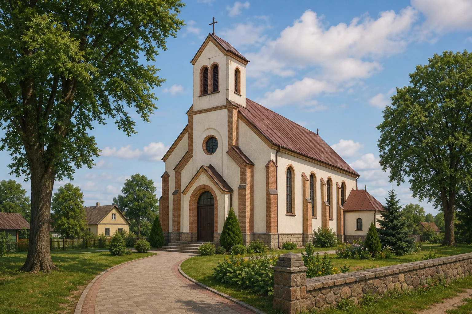 Троицкий костел в деревне Ищелно