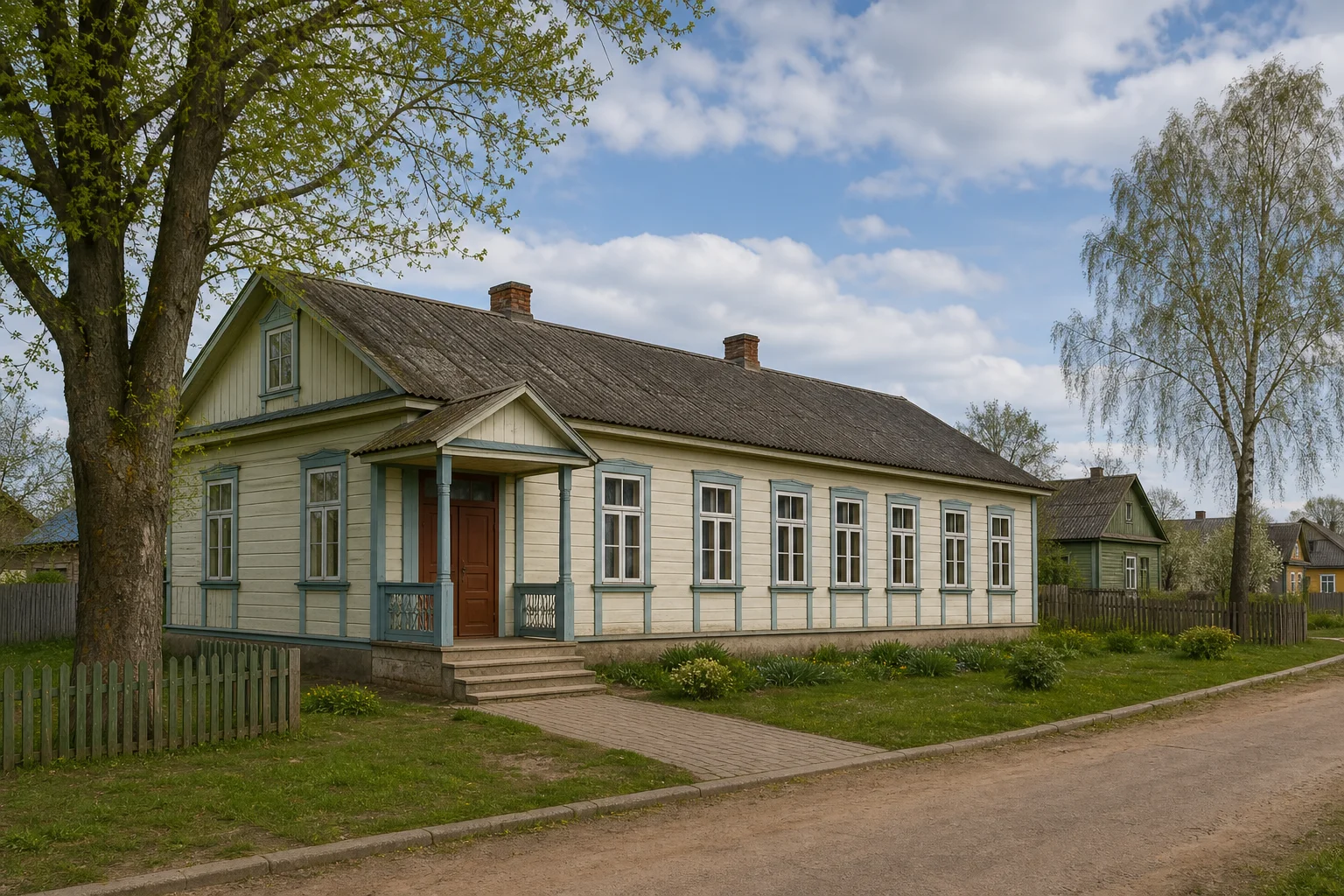 Трокеники, школа (дерев.)