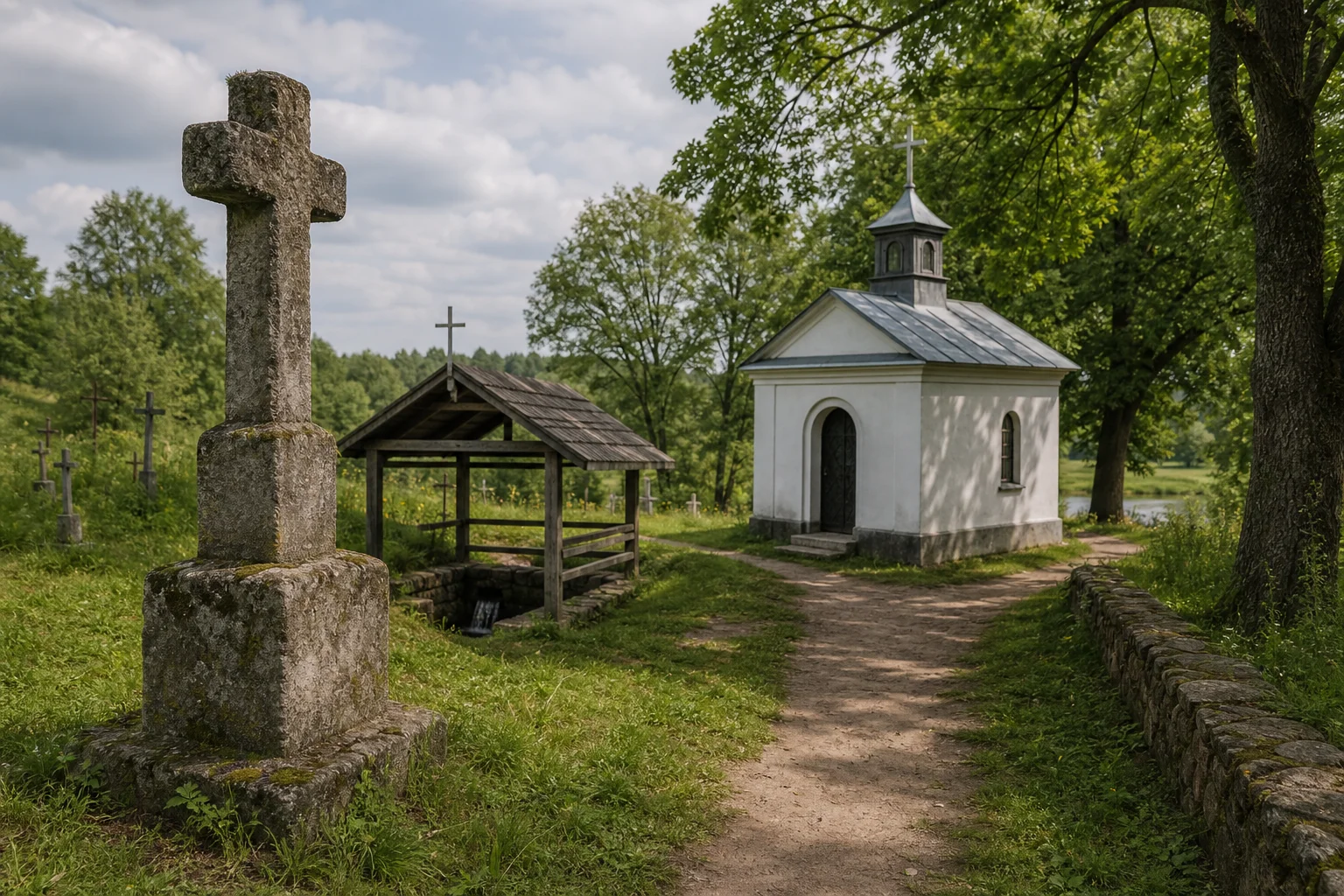 Туров, каменный крест
