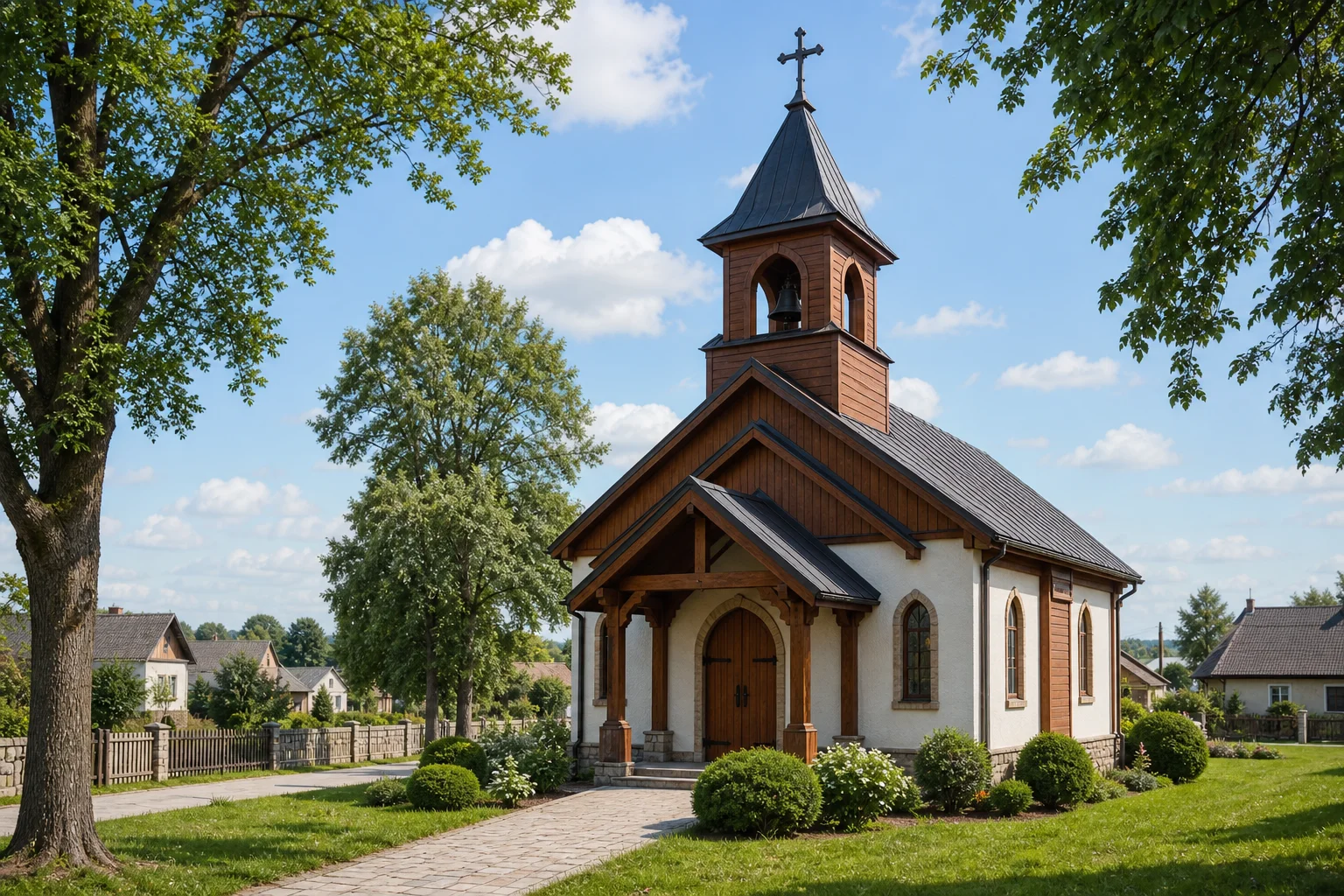 Уртишки, часовня придорожная католич. (дерев.)