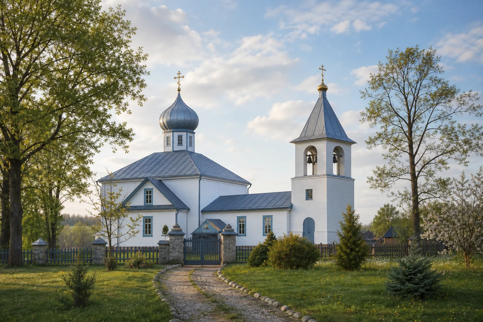 Успенская церковь со звонницей