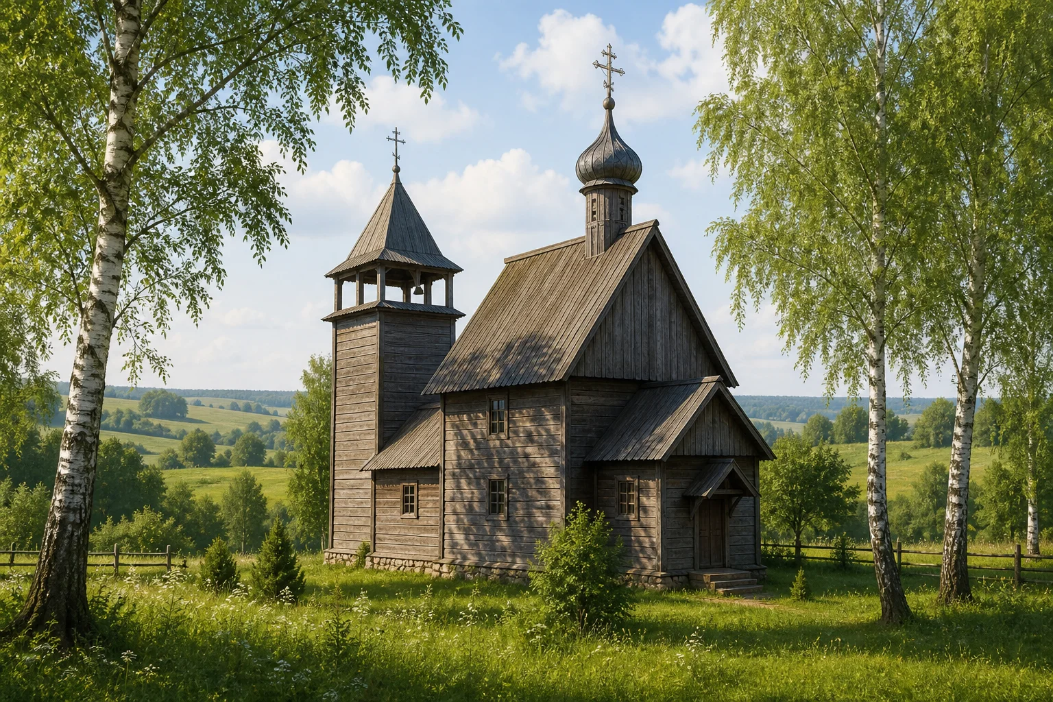 Великая Слобода, церковь Воскресенская (дерев.)