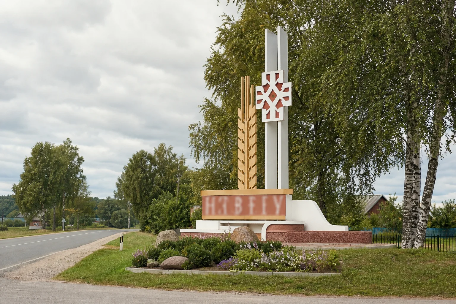 въездная композиция аг.Мышковичи