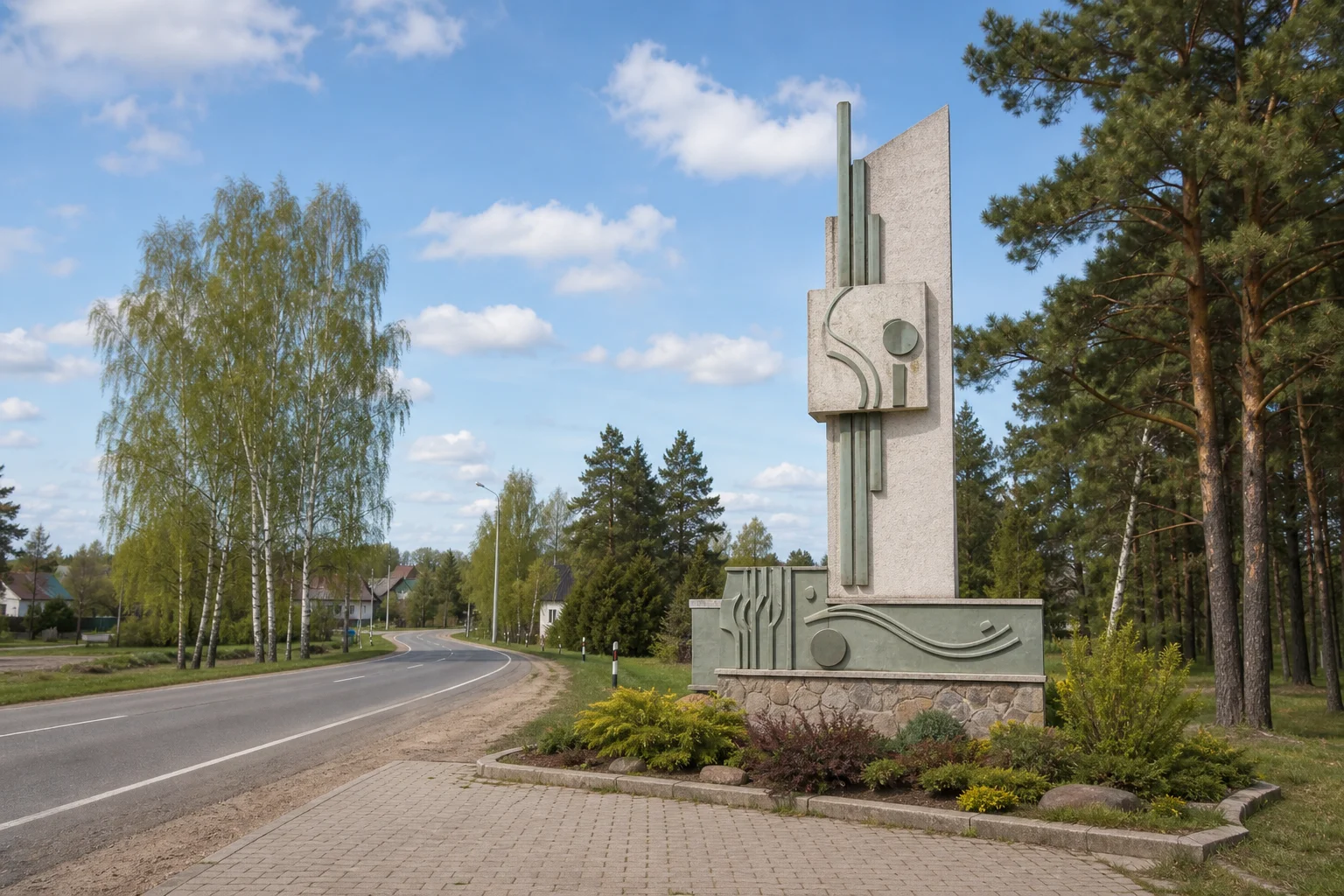 Въездная стела Браславский район