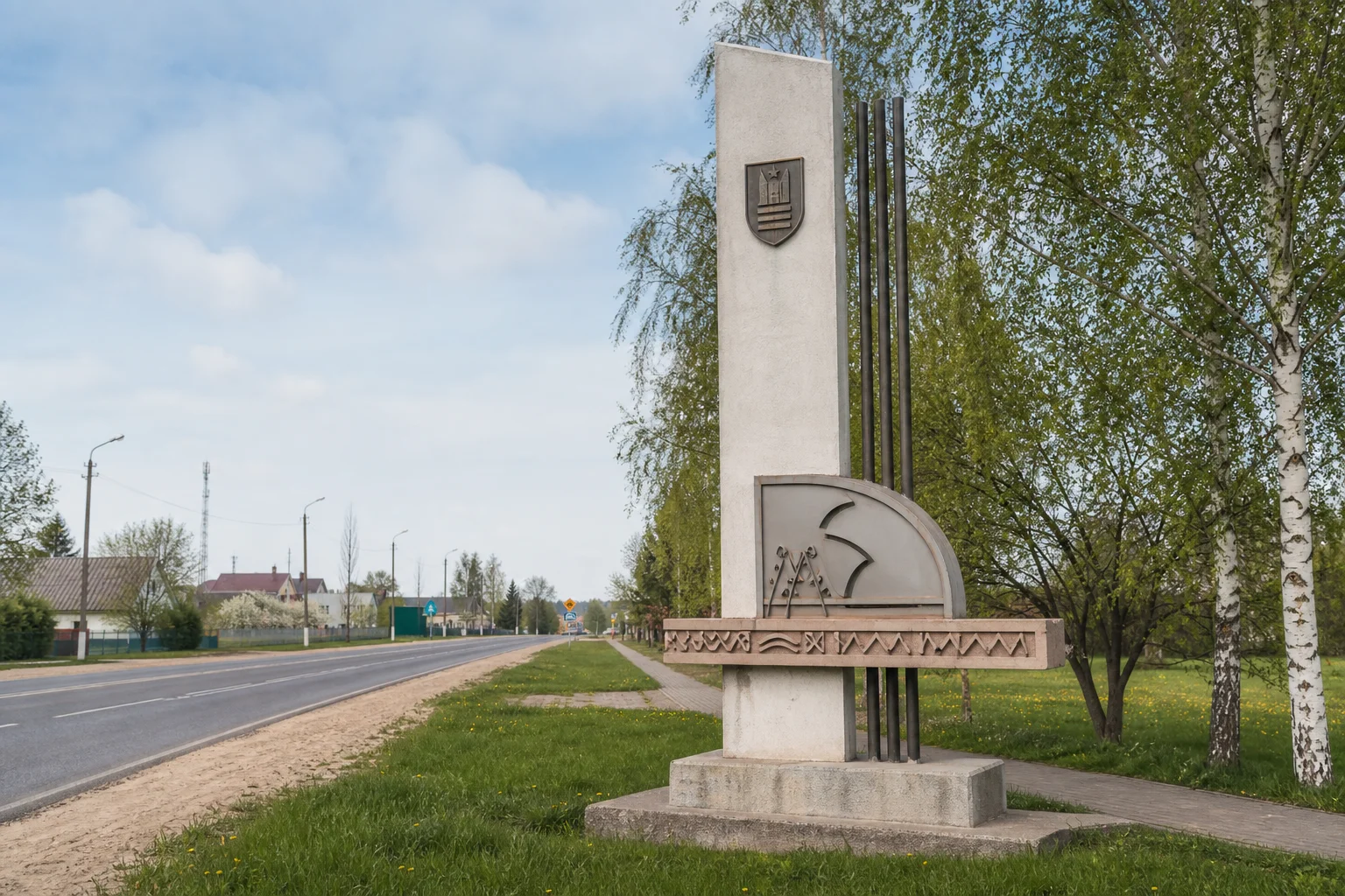 Въездная стела город Столбцы
