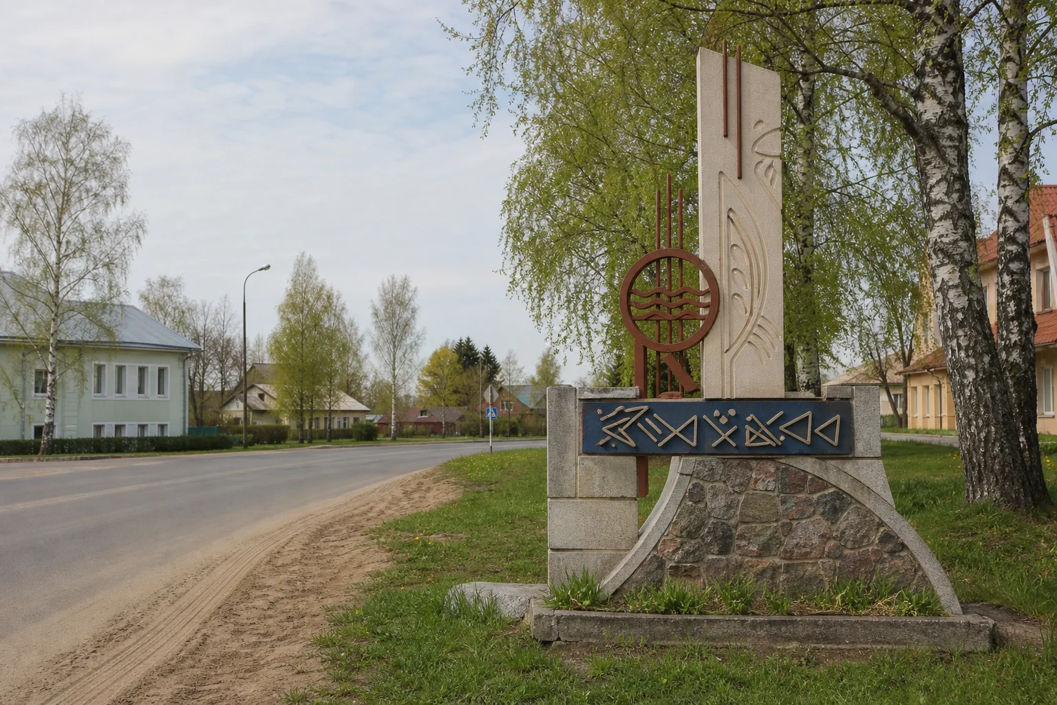 Въездная стела город Вилейка