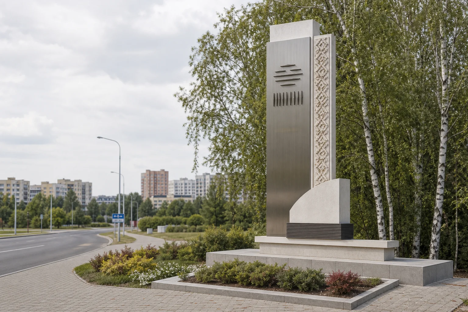 Въездной знак "Минск"