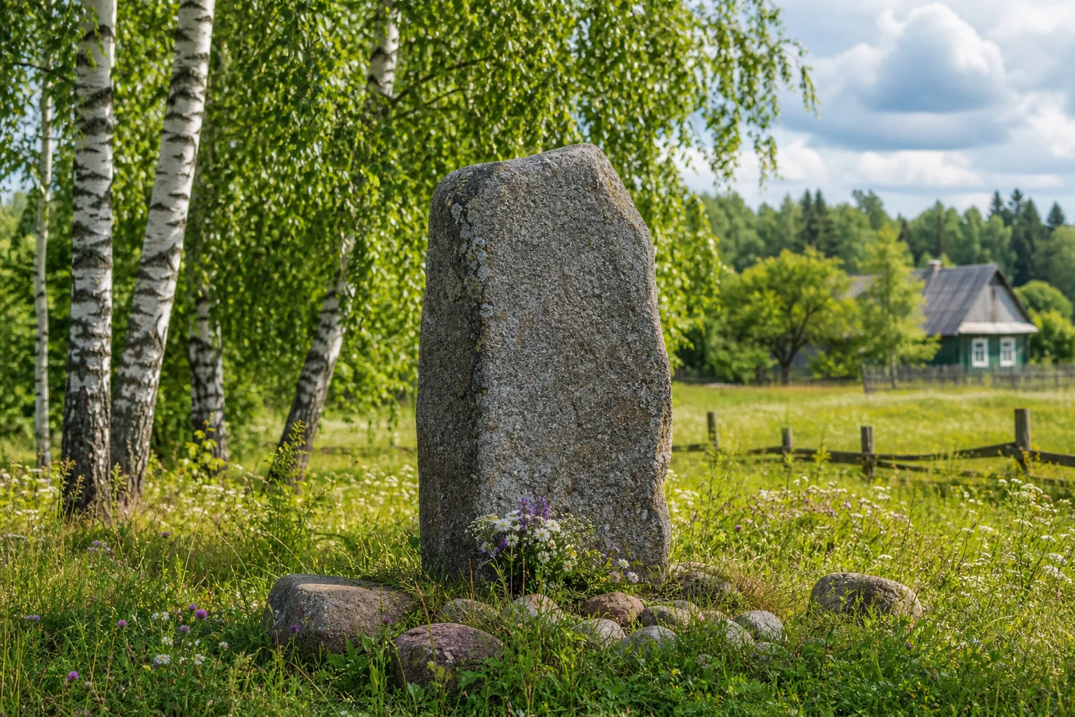 Вилейка, мемориальный камень Ю. Пилсудскому