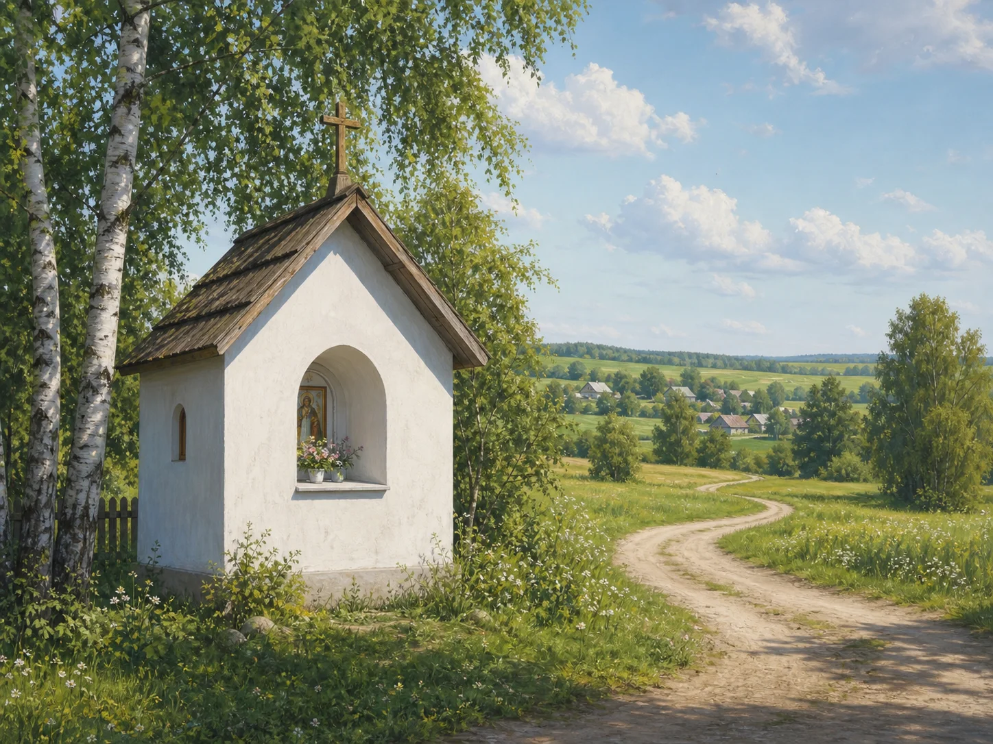 Вишневец, часовня придорожная