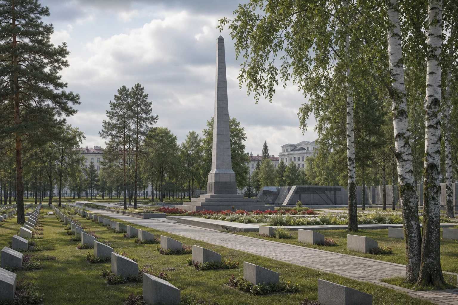 Военное кладбище в Минске