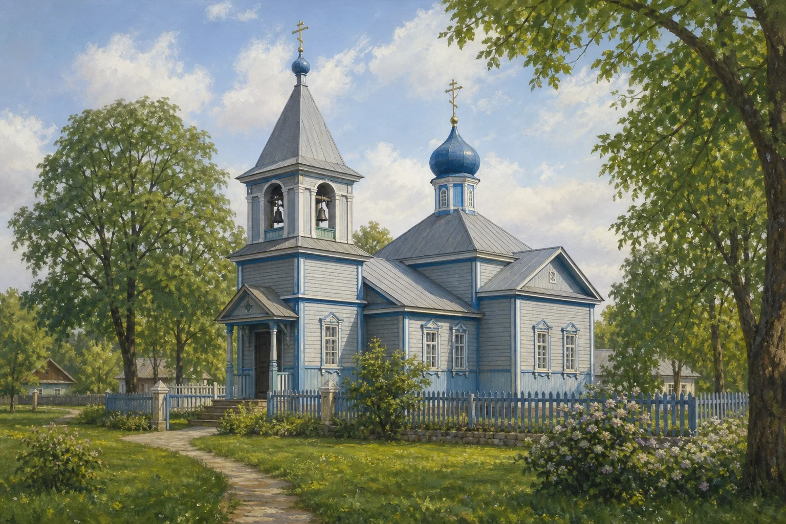 Ворониловичи, церковь св. Владимира (дерев.)