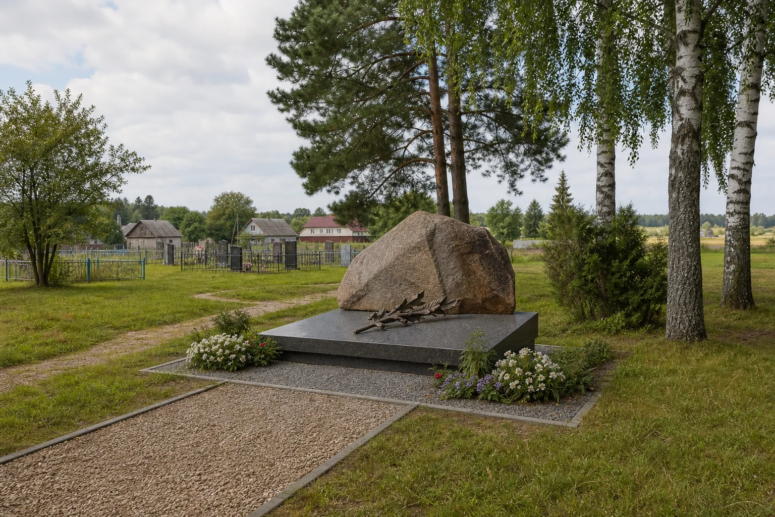 Воронино. Памятник на месте расстрела евреев