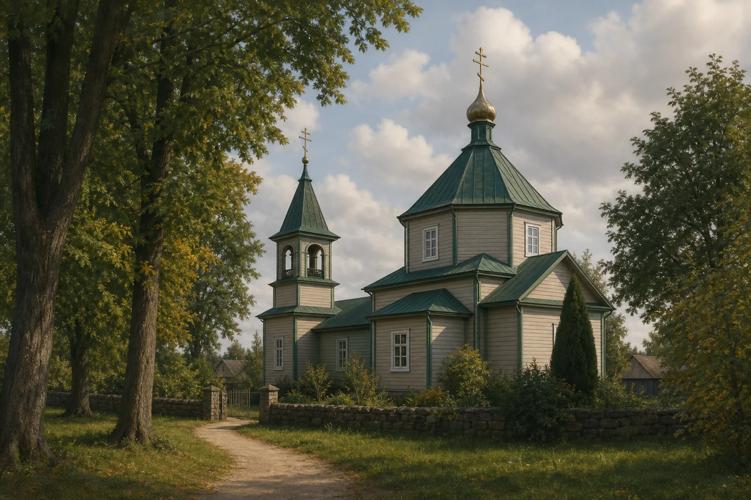 Воропаево, церковь Воскресенская (дерев.)