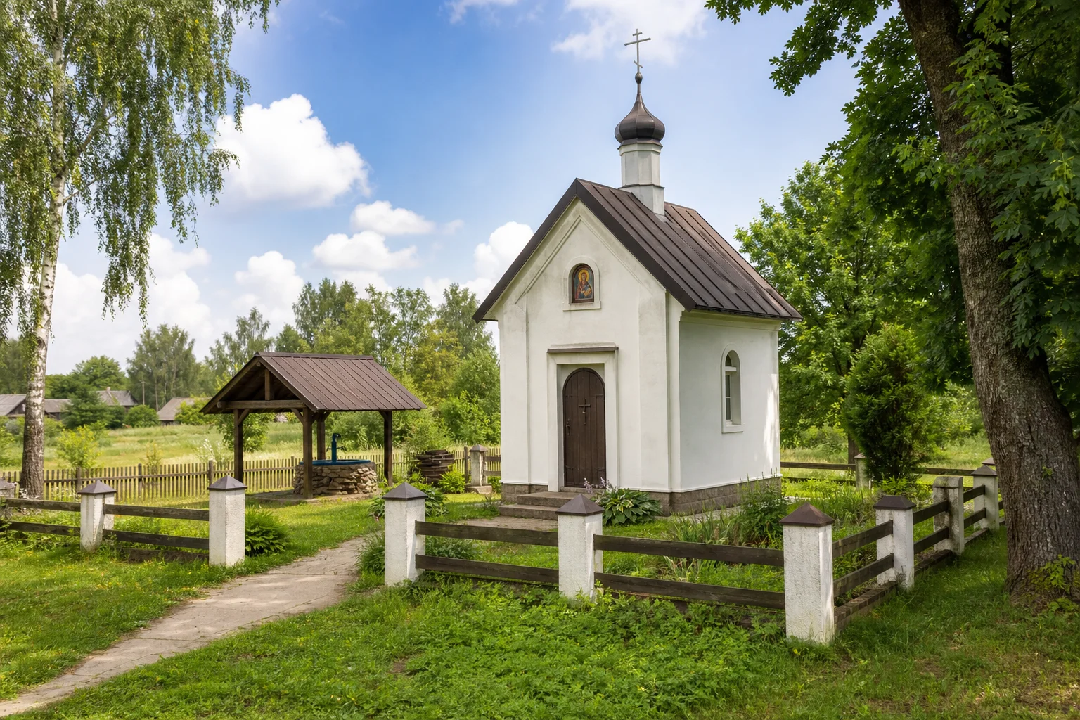 Высокое, часовня придорожная