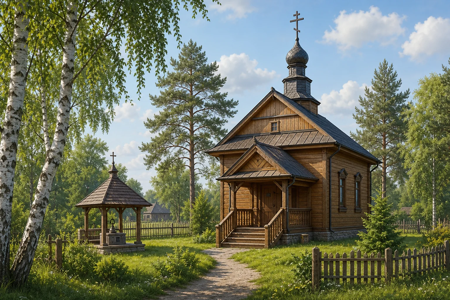 Забродье, часовня правосл. Борисоглебская (дерев.)