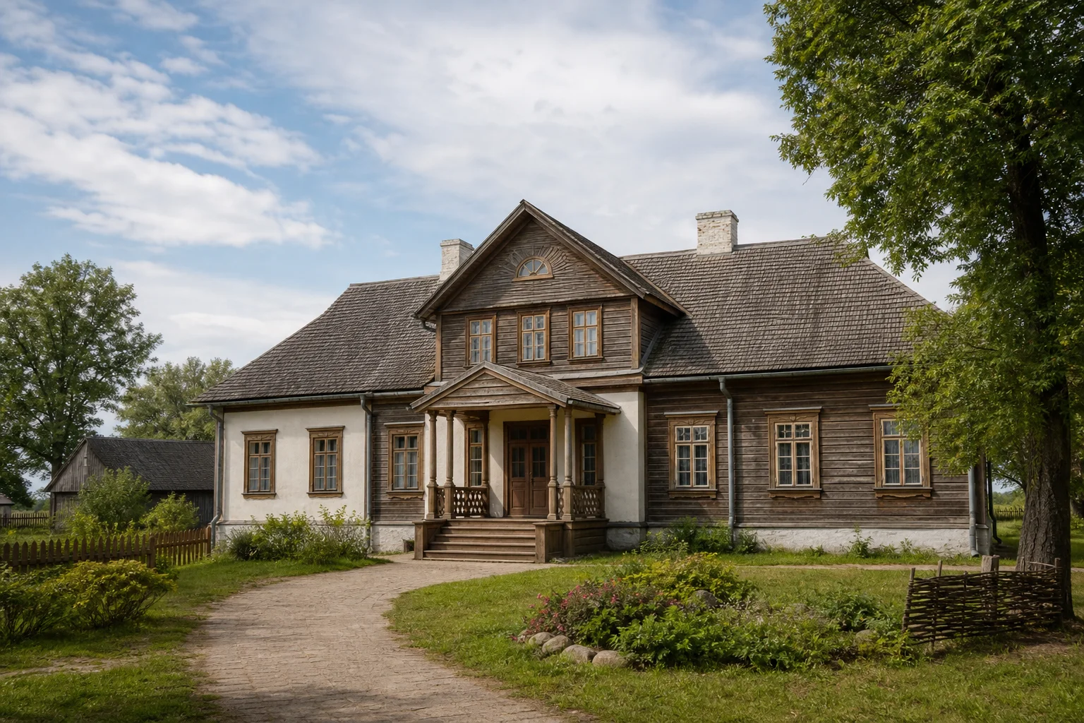 Задворники, усадьба: усадебный дом (дерев.)