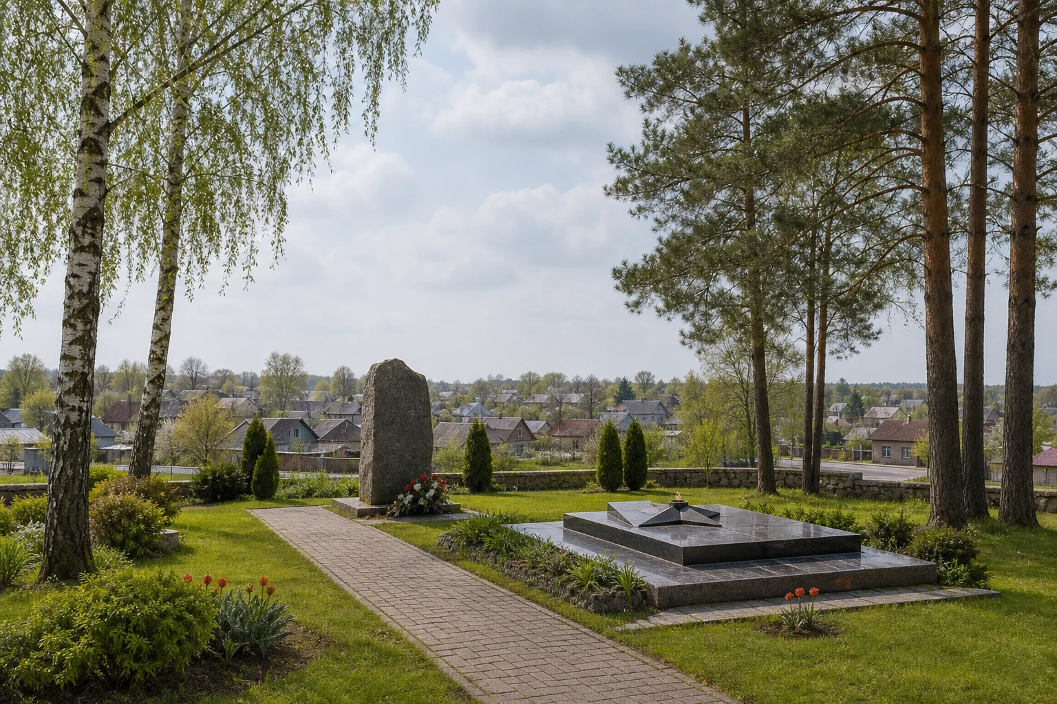 Захоронение 668 и 669 на кладбище Борок в г. Борисове