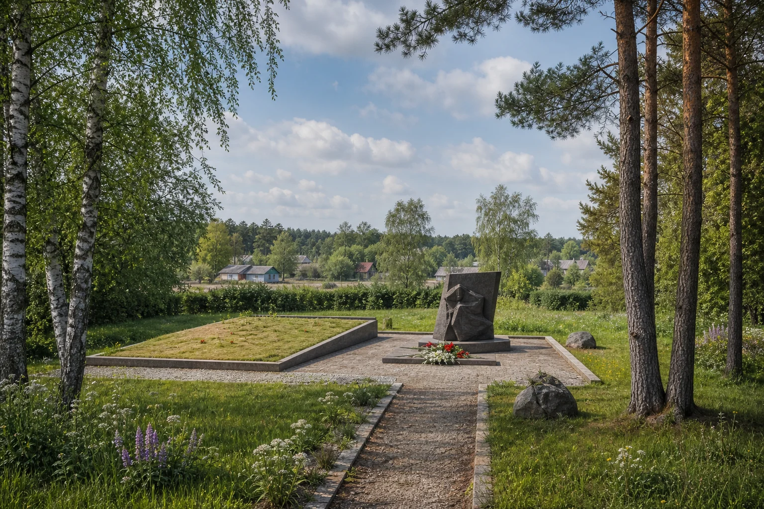 Захоронение в 2 км южнее д. Лошица