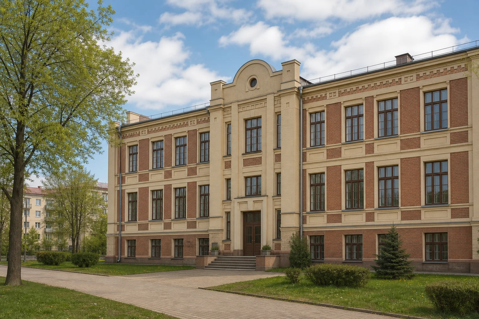Здание школы № 4 в Минске