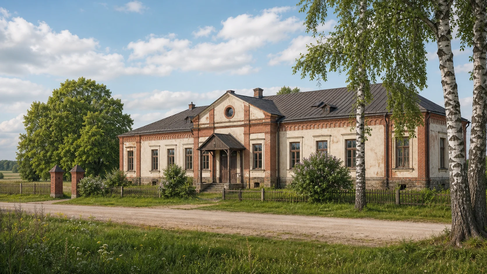 Здание земской больницы в Бацевичах
