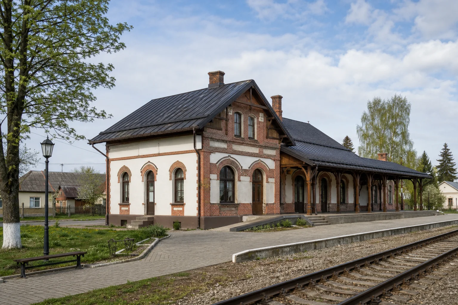 Железнодорожная станция в Рожанке