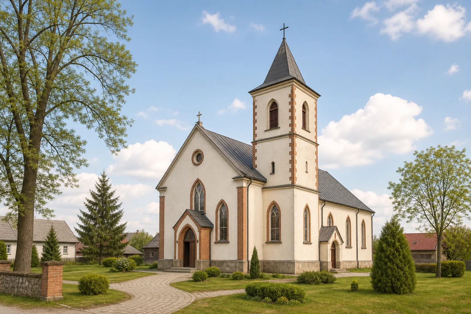 Жирмуны, костел Отыскания Святого Креста (дерев.)