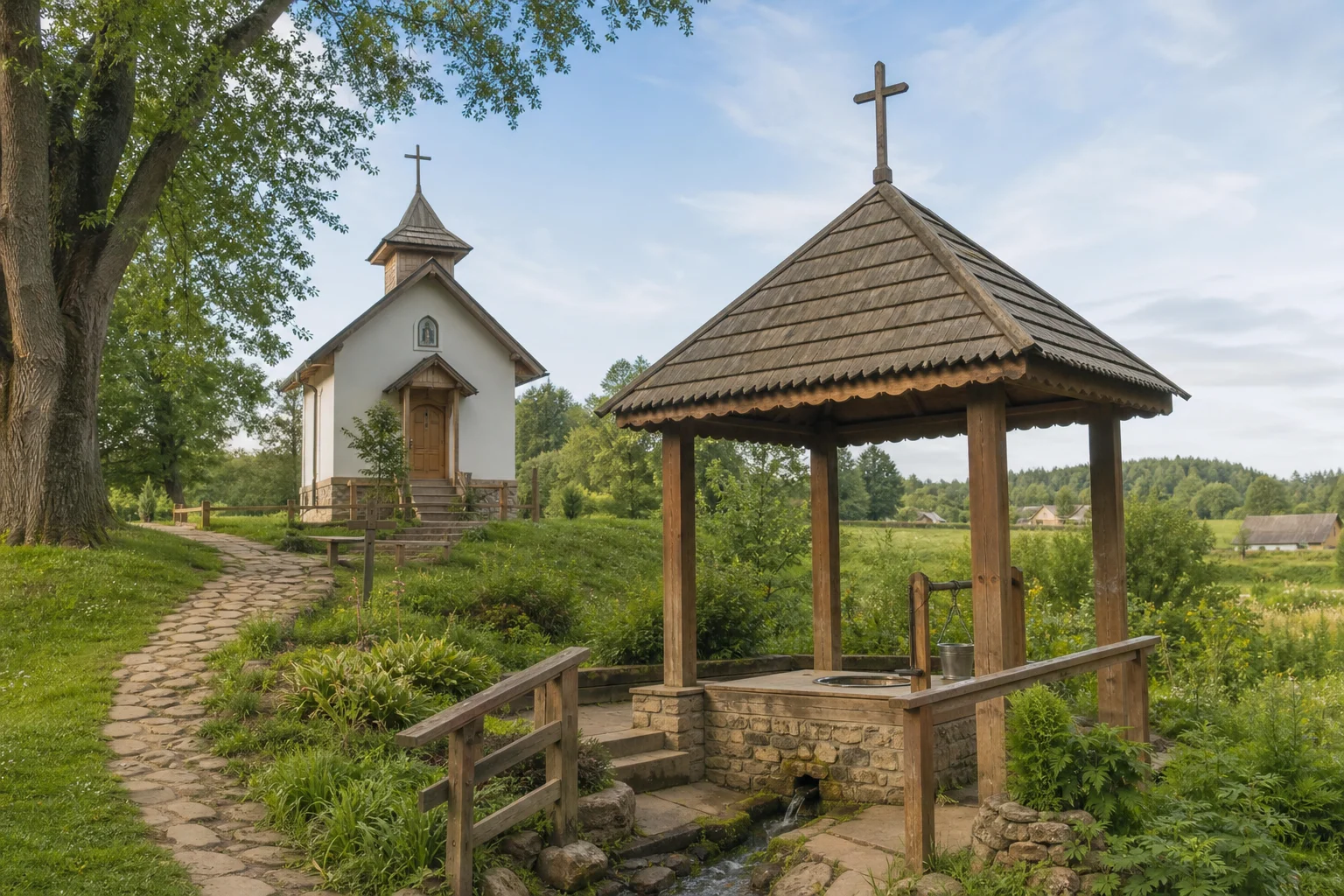 Жировичи, источник новый с купальней