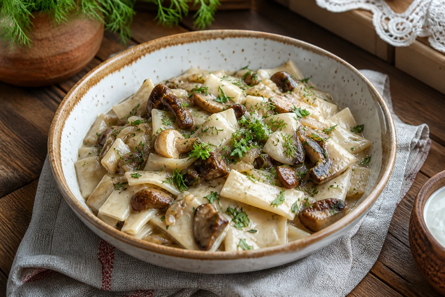 ЛАЗАНКИ С ГРИБАМИ