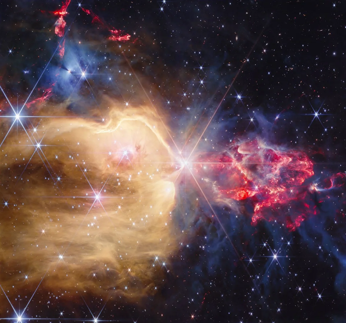 Webb показал звёзды и газ в туманности NGC 7129