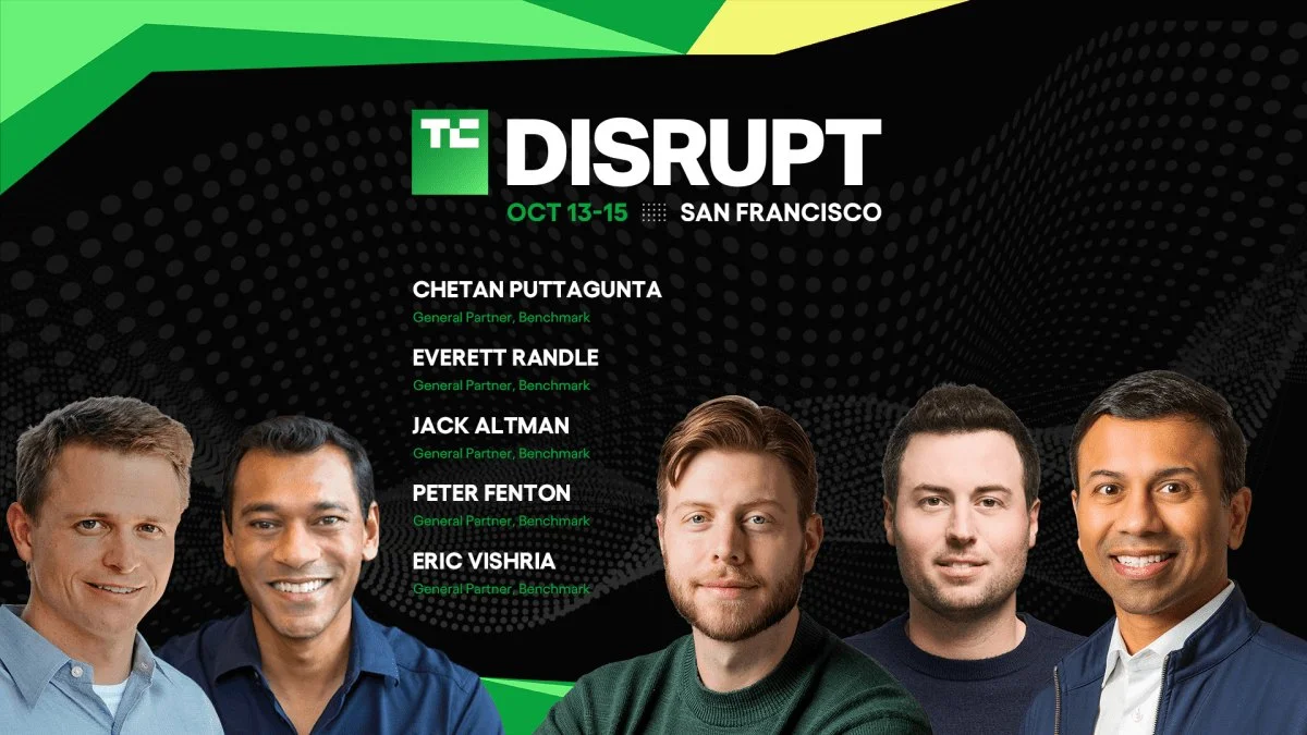 Пять партнёров Benchmark впервые выступят вместе на TechCrunch Disrupt 2026