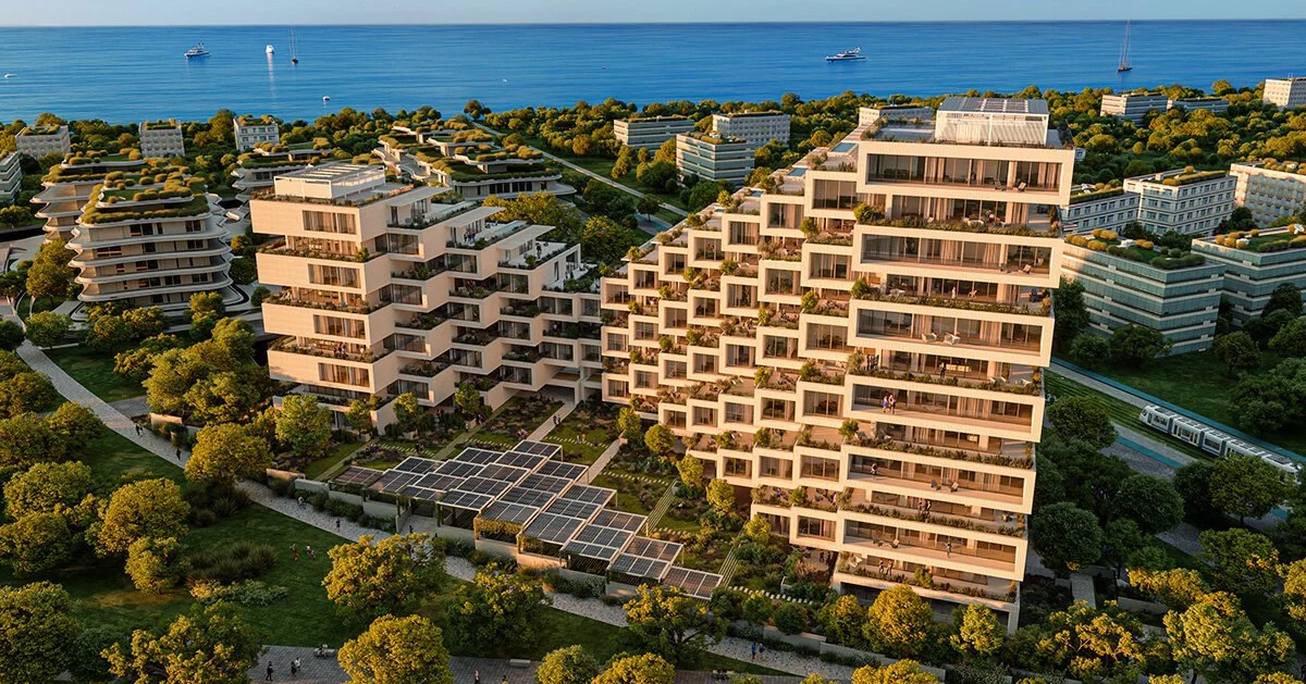 BIG строит жилой комплекс Park Rise на месте бывшего афинского аэропорта