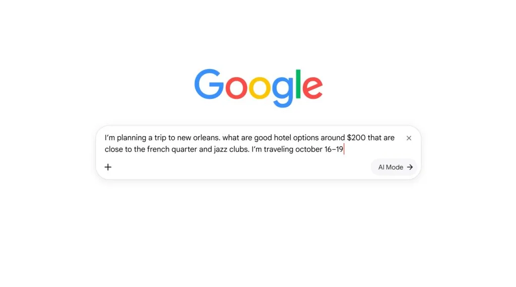 Google AI Mode начал бронировать отели в чате — пока только в США