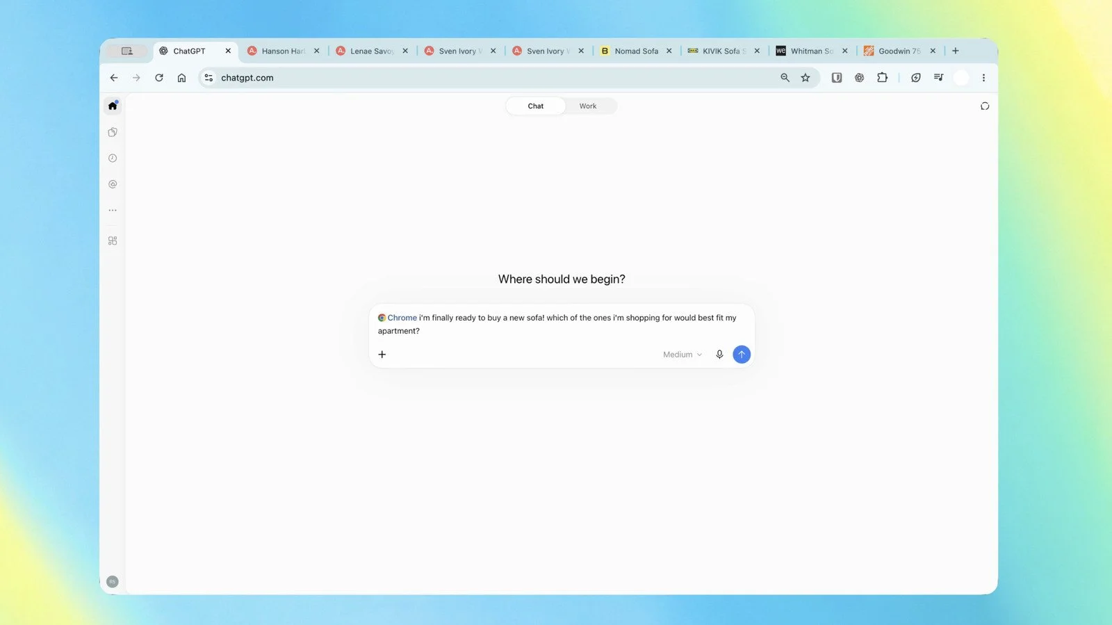 ChatGPT в Chrome научился работать с открытыми вкладками