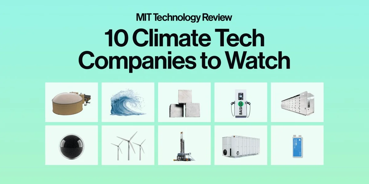 MIT Technology Review включил 10 компаний в список климатических технологий 2026 года