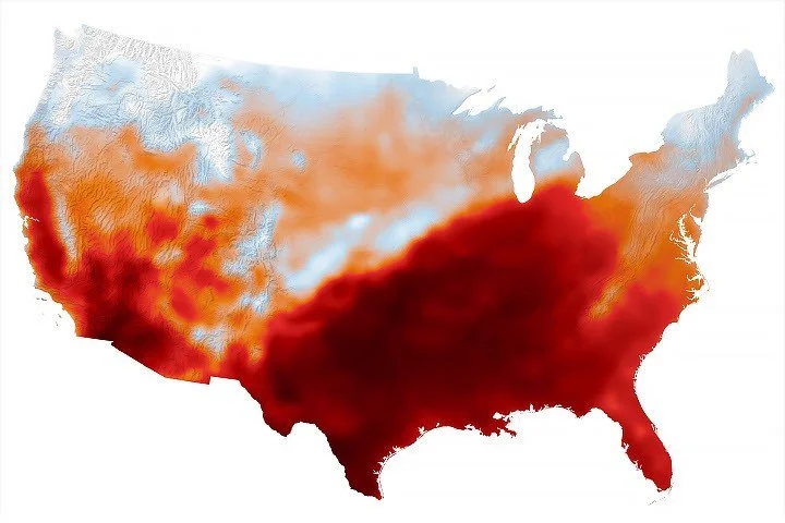 Тепловой купол накрыл юг США: температура превысила 40°C